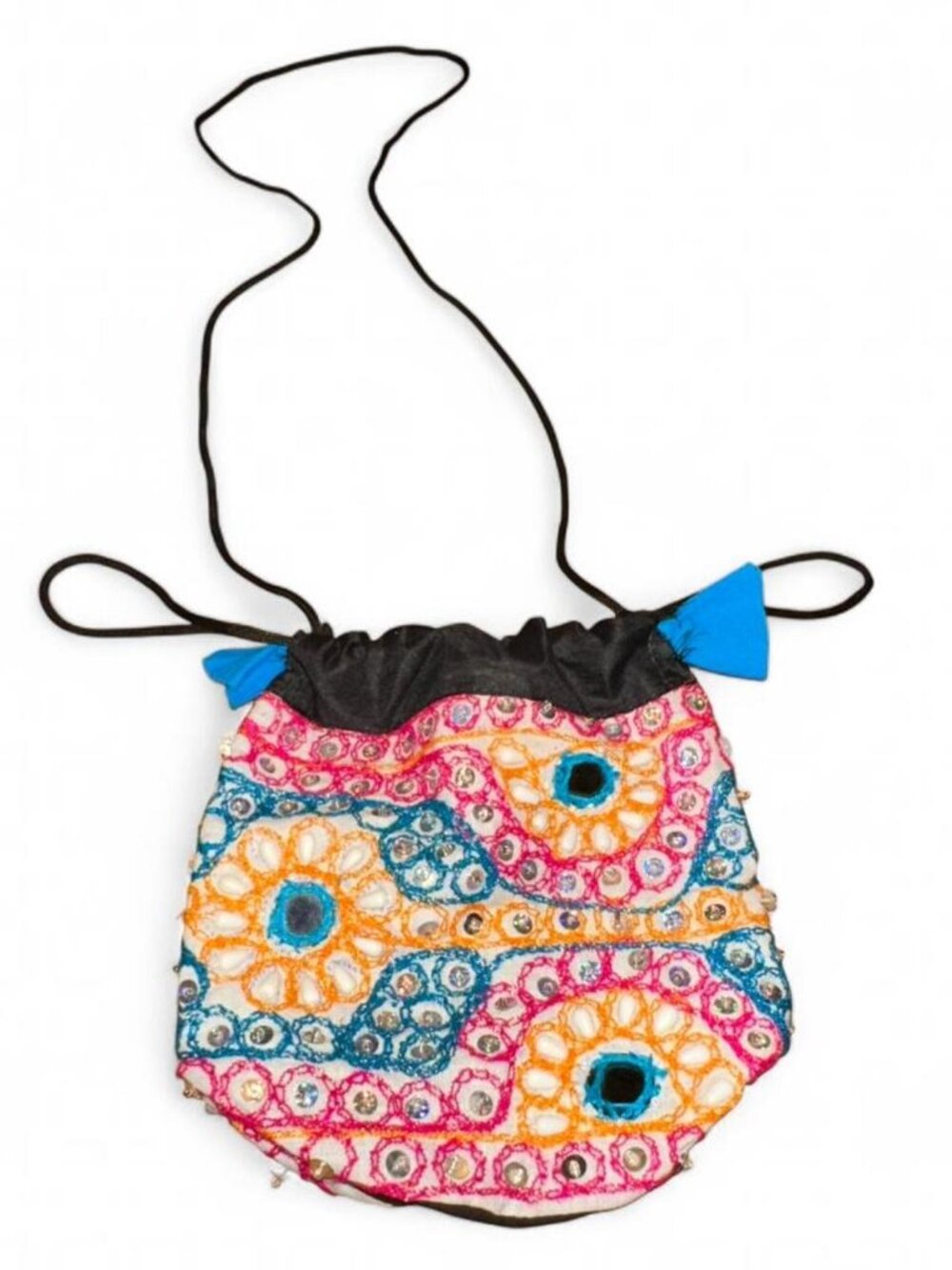 VINTAGE - Banjar Gypsy Drawstring Bag - Gypsies of India - Artisan Traditional B